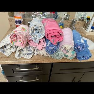 13 pajama sets for 8-12 yo girl, various sizes tags removed on some